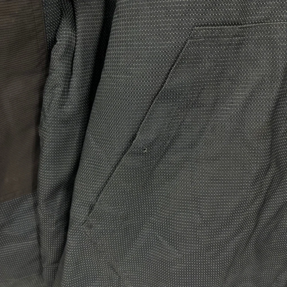 Banana Republic Mens XL Blue Textured Half Zip Anorak Fleece Lined Jacket Vtg